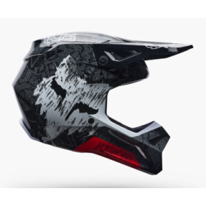 FOX V1 ABYSS Helm Kinder Schwarz