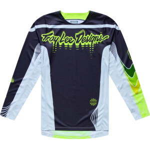 TROY LEE DESIGNS GP Pro Trikot Stagger - Gunmetal/Neo Yellow