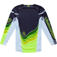 TROY LEE DESIGNS GP Pro Trikot Stagger - Gunmetal/Neo Yellow