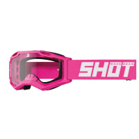 SHOT RACEGEAR Crossbrille "Assault 2.0 Solid" neonpink/weiß glänzend