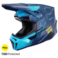 SHOT RACEGEAR Crosshelm "Lite Volt" blau / türkis glänzend