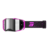 SHOT RACEGEAR Crossbrille "Lite Mist" schwarz / pink glänzend