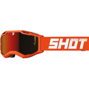 SHOT RACEGEAR Crossbrille "Iris 2.0 Solid" orange / weiß matt