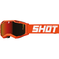 SHOT RACEGEAR Crossbrille "Iris 2.0 Solid" orange / weiß matt