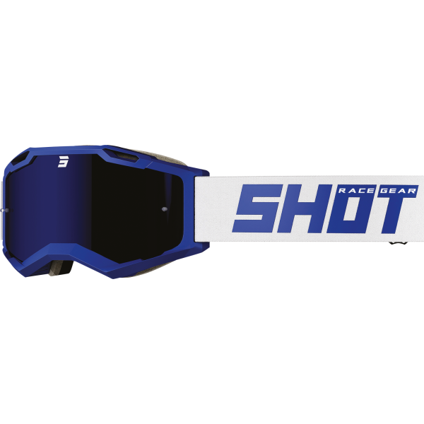 SHOT RACEGEAR Crossbrille "Iris 2.0 Solid" blau / weiß matt
