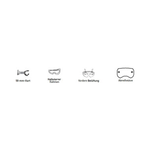 SHOT RACEGEAR Crossbrille "Assault 2.0 Solid" klar, neonorange / schwarz glänzend