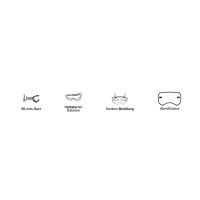 SHOT RACEGEAR Crossbrille "Assault 2.0 Solid" klar, weiß / schwarz glänzend