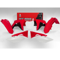 Plastikkit Honda CRF 450 17-20 / CRF 250 18-21 Rot/Weiß OEM 6tlg.