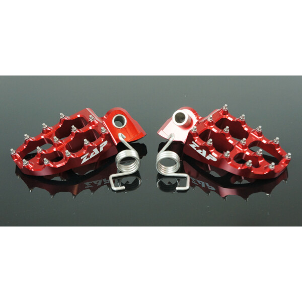 ZAP E-Peg Fußrasten Yamaha, GasGas, KTM/HSQ -16, Fantic Rot